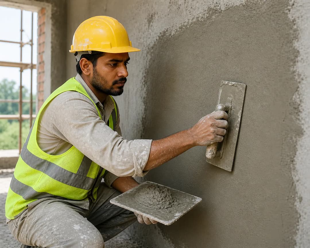 plastering