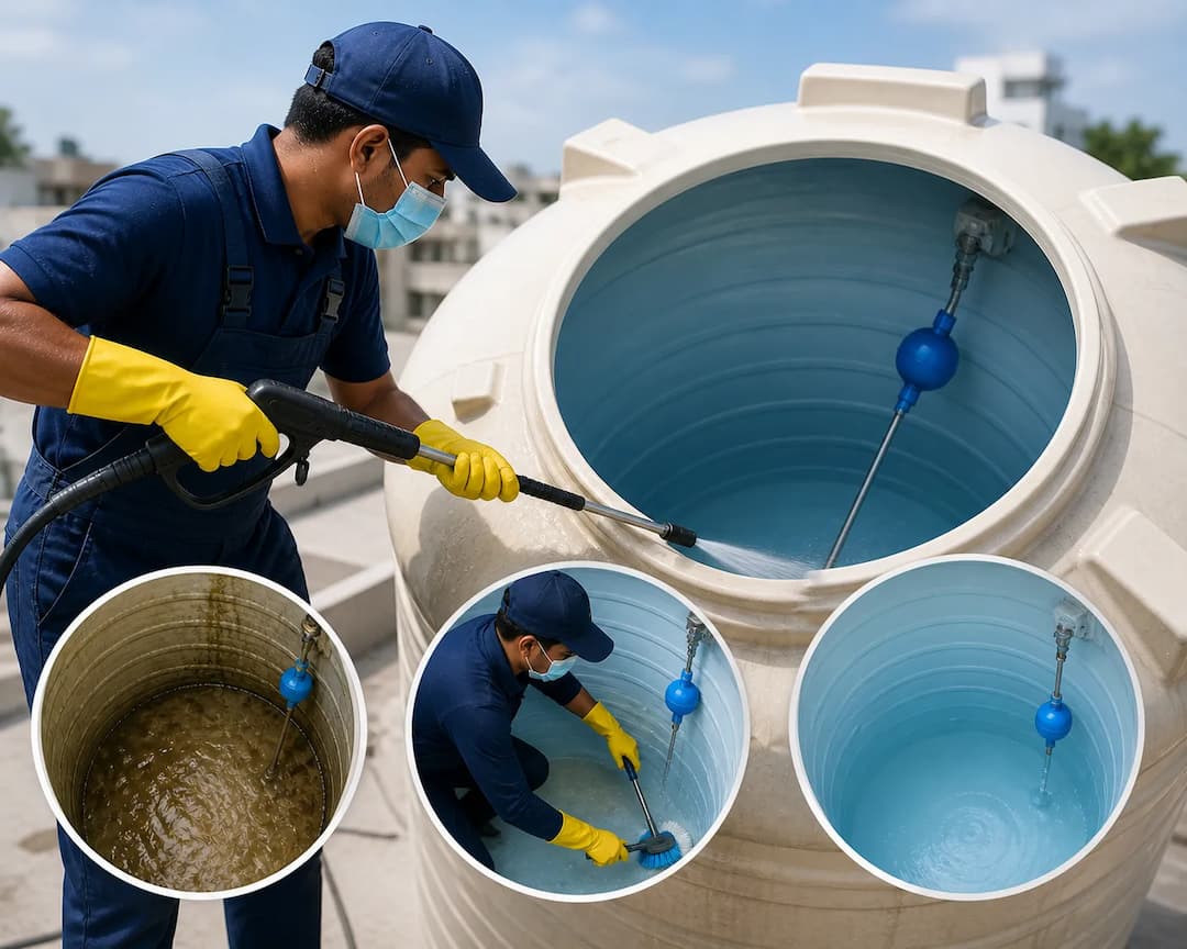 water tank cleaning